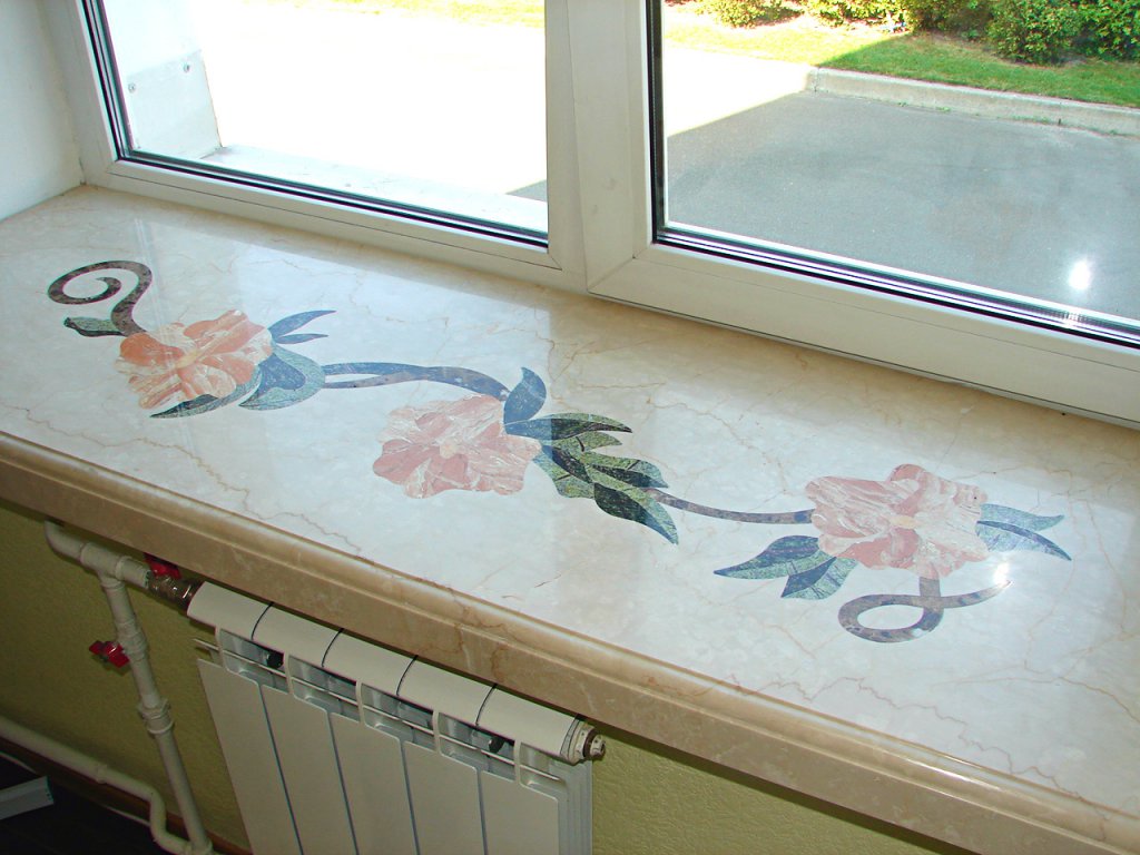 мозаика на подоконнике